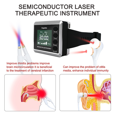 Zegarek do terapii zimnym laserem Urządzenie medyczne do kontroli wysokiego ciśnienia krwi, 1 rok gwarancji, przełącznik napięcia wejściowego 100-240 V